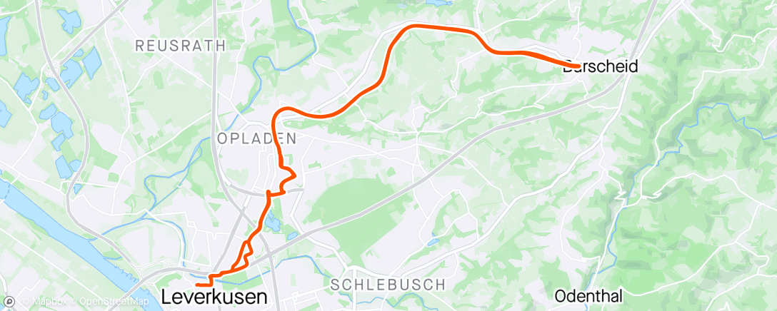 Map of the activity, Burscheid