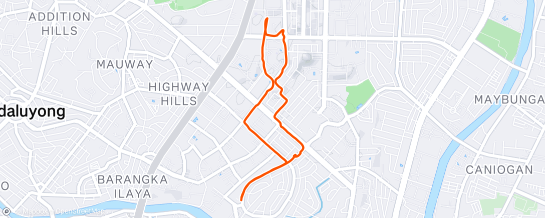 Map of the activity, Afternoon Walk ☁️