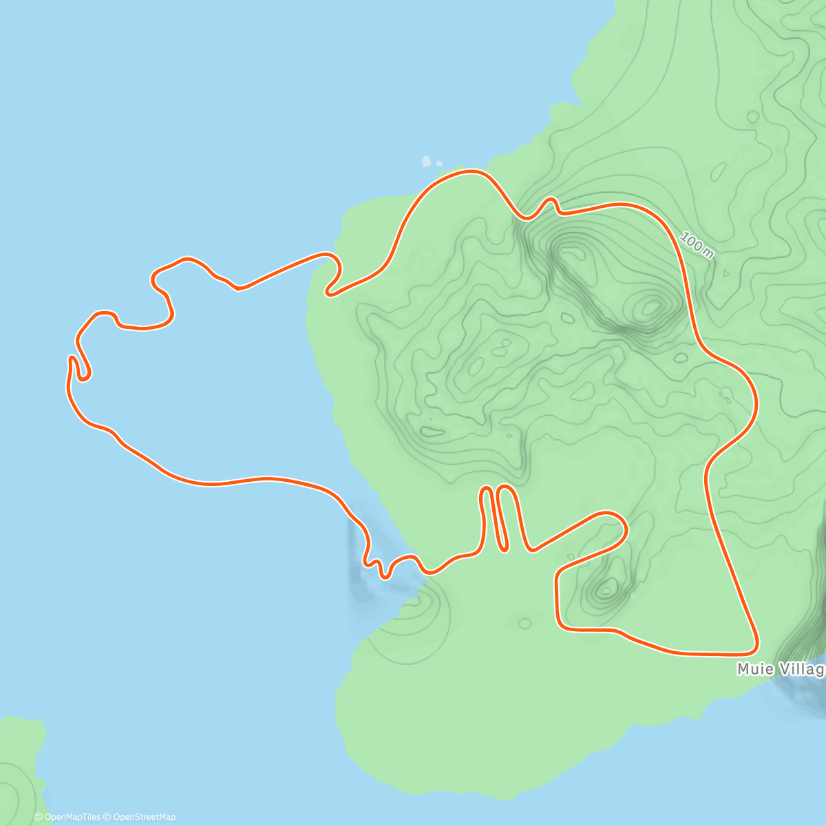 Map of the activity, Zwift - Long Tempo Climb #1 on Volcano Flat in Watopia