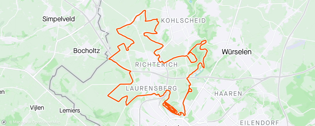 Map of the activity, Gravel world series Aachen P10 Ram naar de ratten 🤢🥵