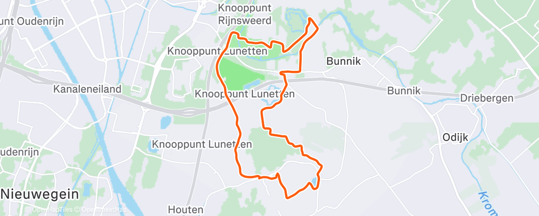 Карта физической активности (Middagloop)