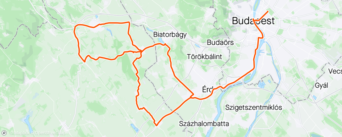 Карта физической активности (Tour de Hungria 4)