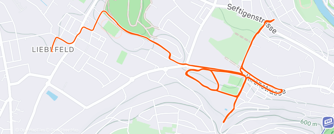 Map of the activity, STB: 12’ - 8x30"(P30") - 12’, SP2' (Lerbermatt)