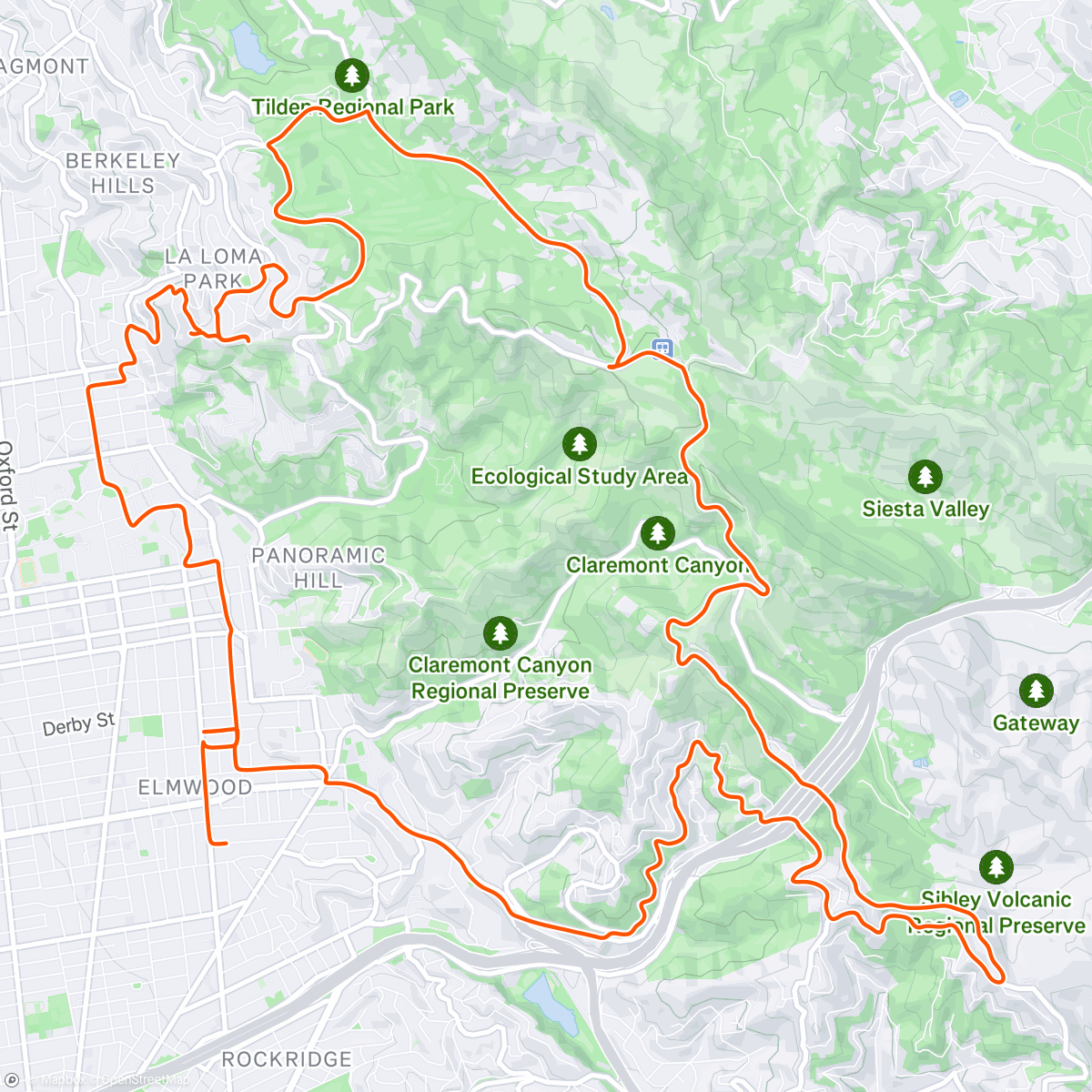 Map of the activity, Venturing out with Sam