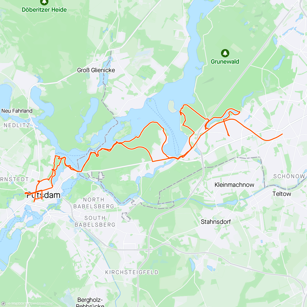 Mapa da atividade, Wannsee and Potsdam