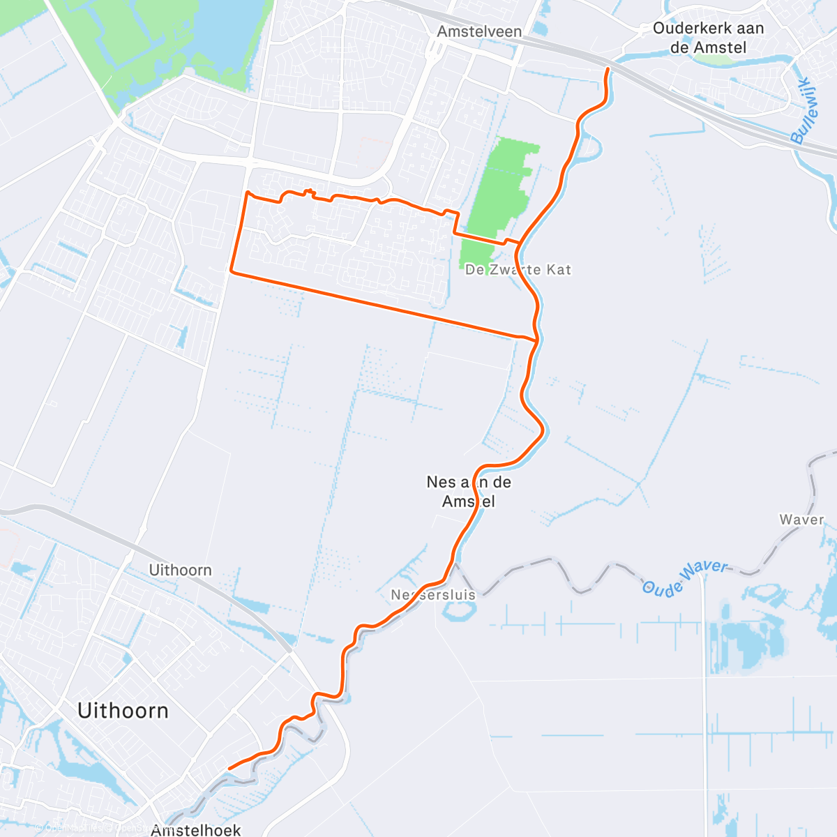 Map of the activity, Morning Ride