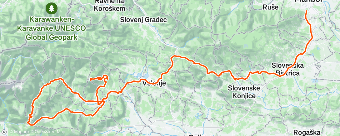 Map of the activity, Tour of Eslovenia|Etapa 4