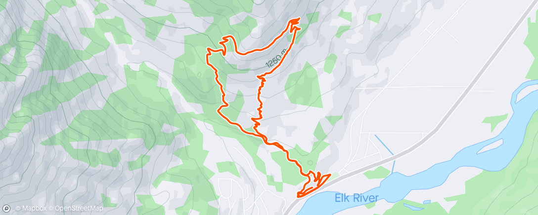 「Evening Mountain Bike Ride」活動的地圖