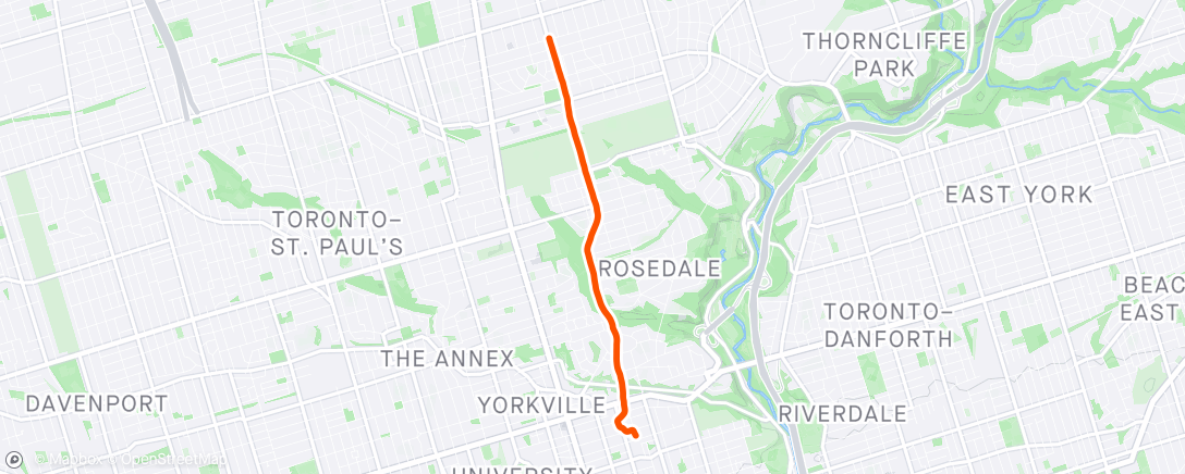 Map of the activity, Run to Beer Warm Up