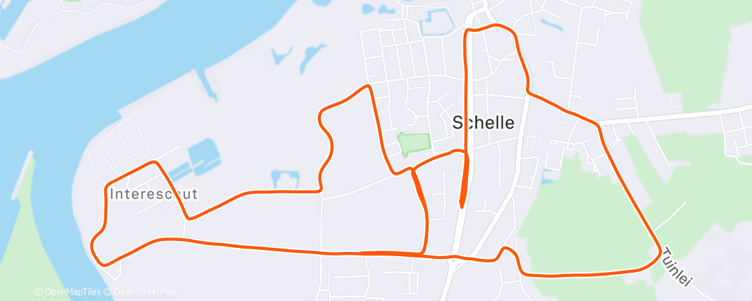 Map of the activity, Trenara Duurloop + strides