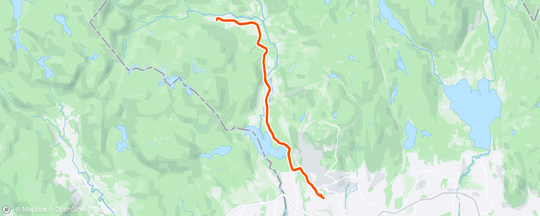 Map of the activity, Årets første sykkeltur…