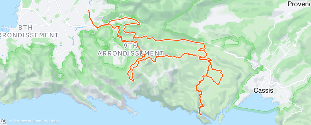 Mappa dell'attività Sortie Gravel en direction de la calanque d'En Vau !