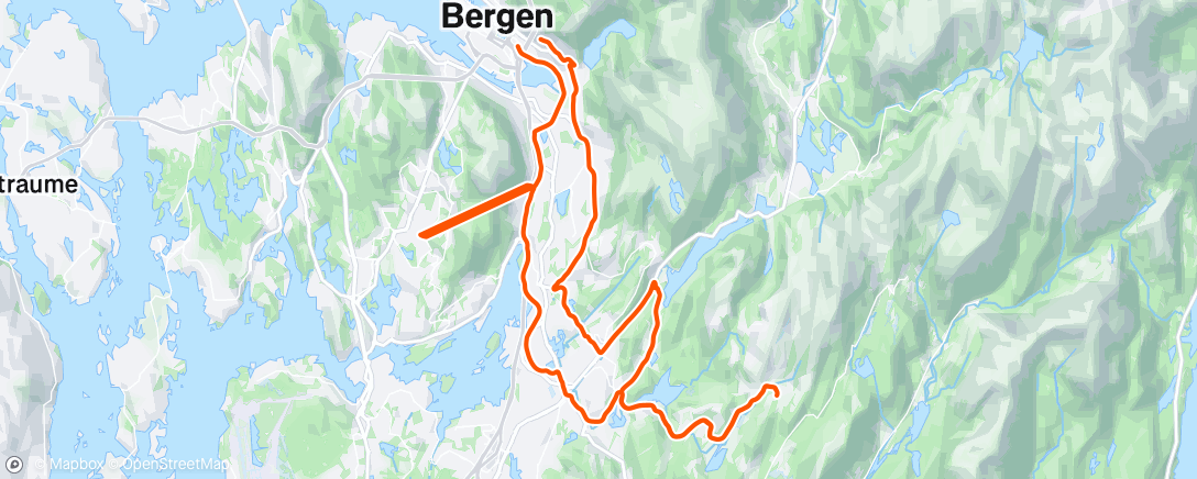 Map of the activity, Lufter sykkelen