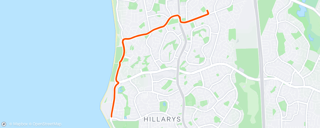 Map of the activity, Morning Run