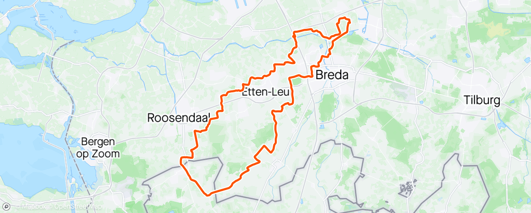 Map of the activity, Rondje Nispen