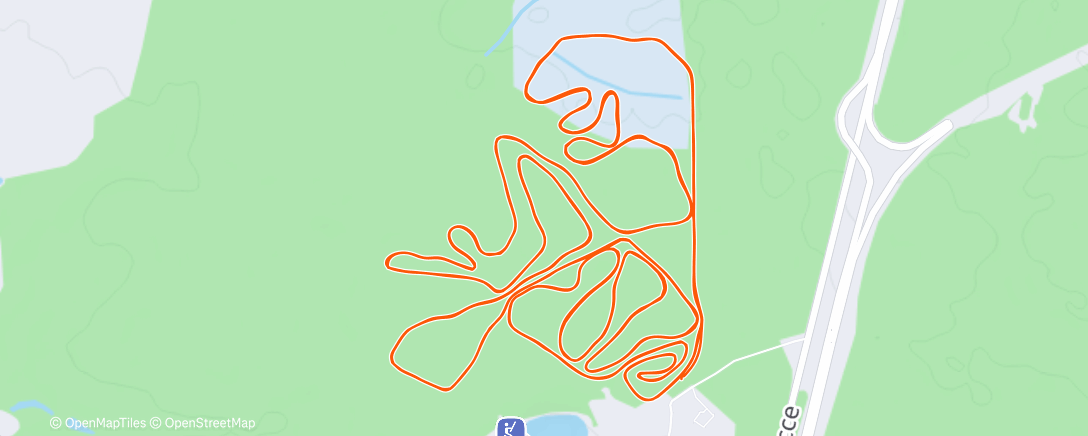 Map of the activity, Северный лыжный заезд (день)