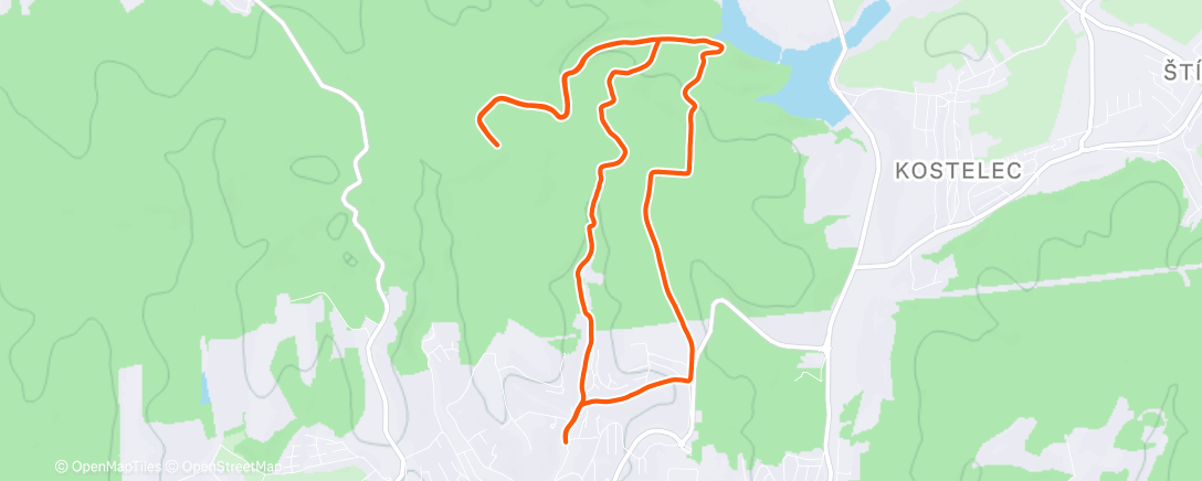 Map of the activity, Morning Hike