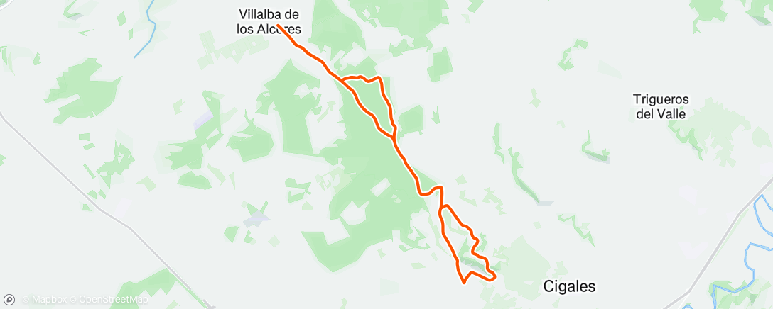 Map of the activity, Afternoon Mountain Bike Ride