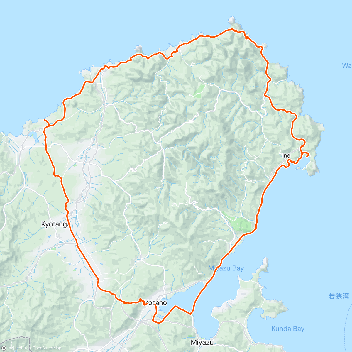 Карта физической активности (丹後半島)