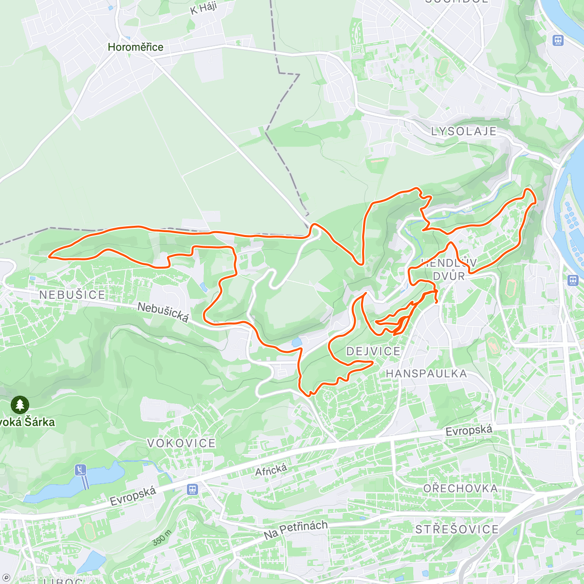 Map of the activity, Šutr 92