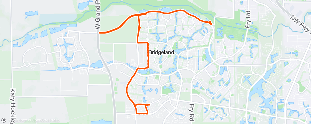 Map of the activity, Last long run