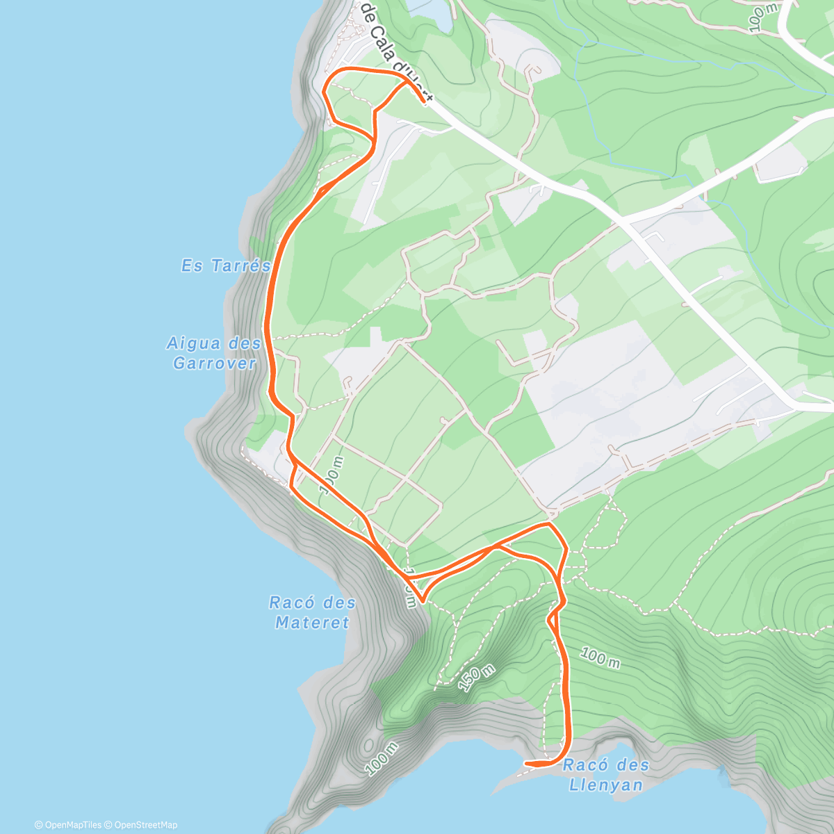 Map of the activity, Es Vedrà & Sa Pedrera de Cala D'Hort