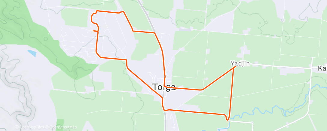 Map of the activity, Afternoon Ride