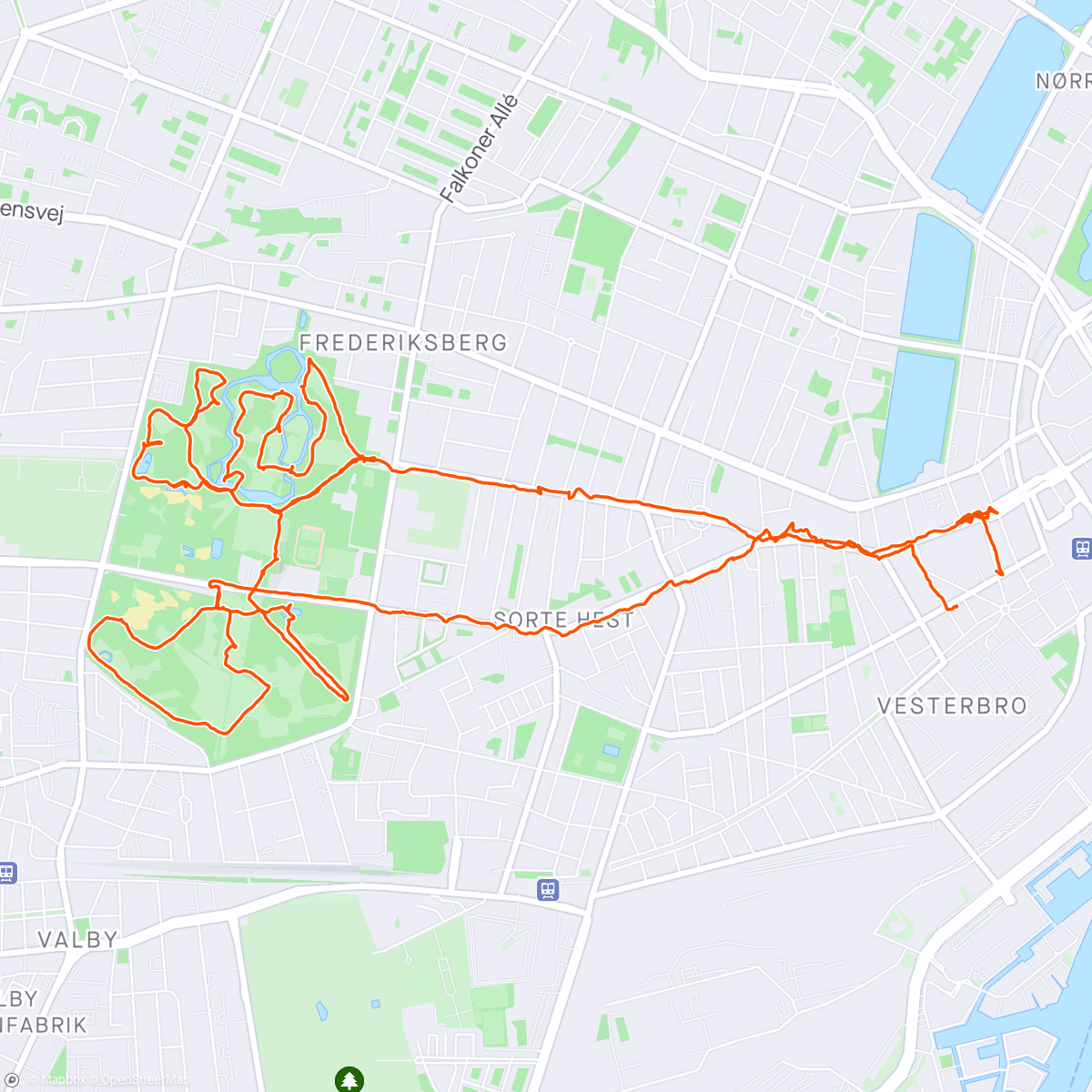 Map of the activity, Copenhagen walk #3