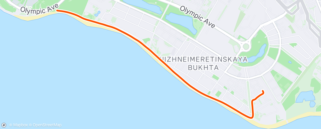 Map of the activity, Утренний забег