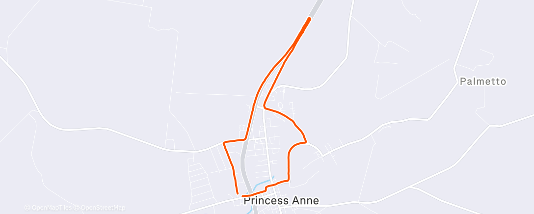 Map of the activity, Afternoon Walk