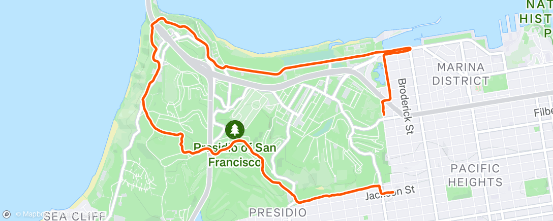 Map of the activity, Lunch Run