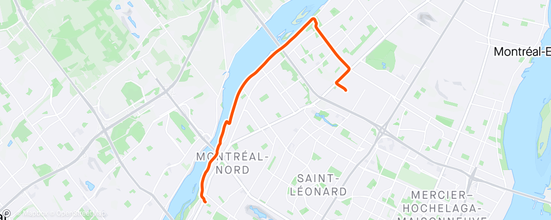 Map of the activity, Morning Ride