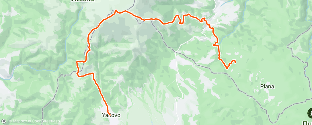 Map of the activity, Morning Trail Run