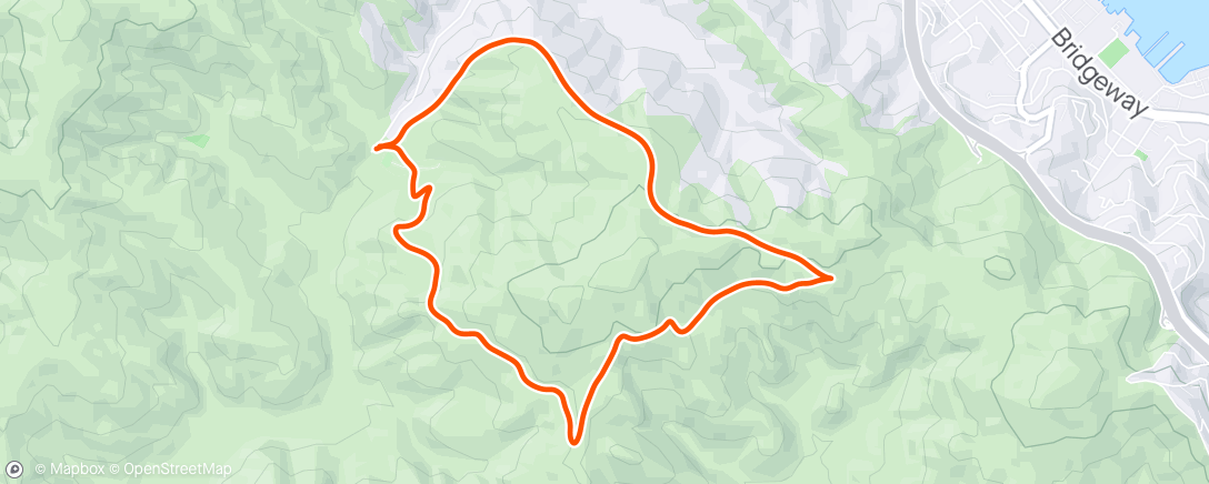 Mapa da atividade, MRC: Thur Night Run (shorter course)