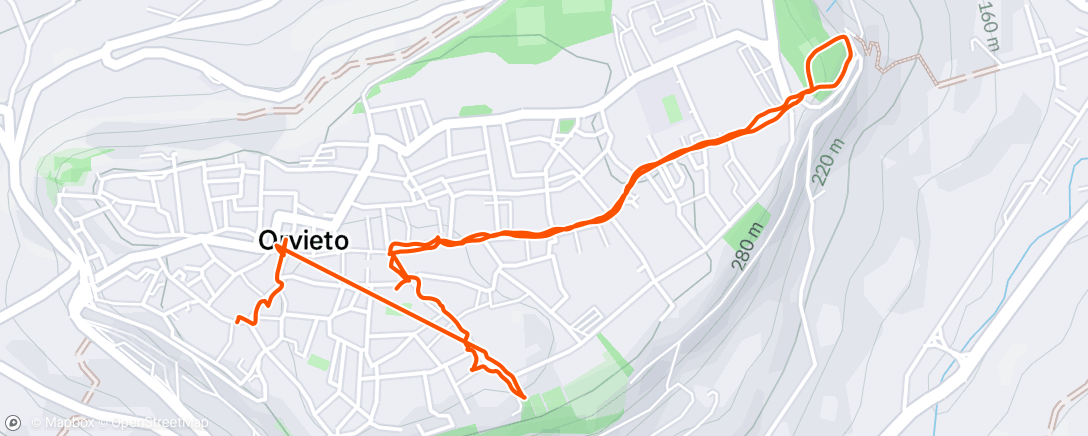 Map of the activity, Afternoon Walk