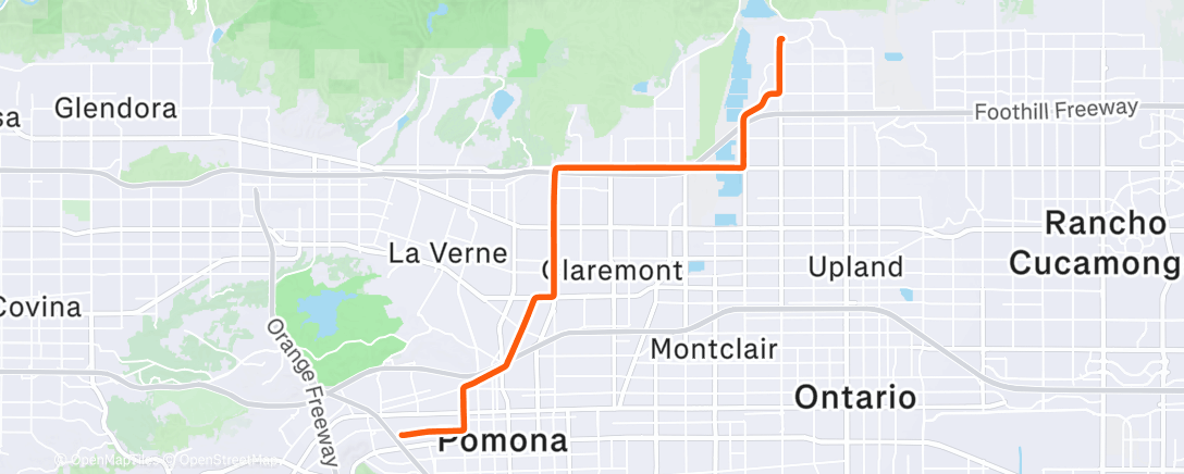 Map of the activity, Morning Ride
