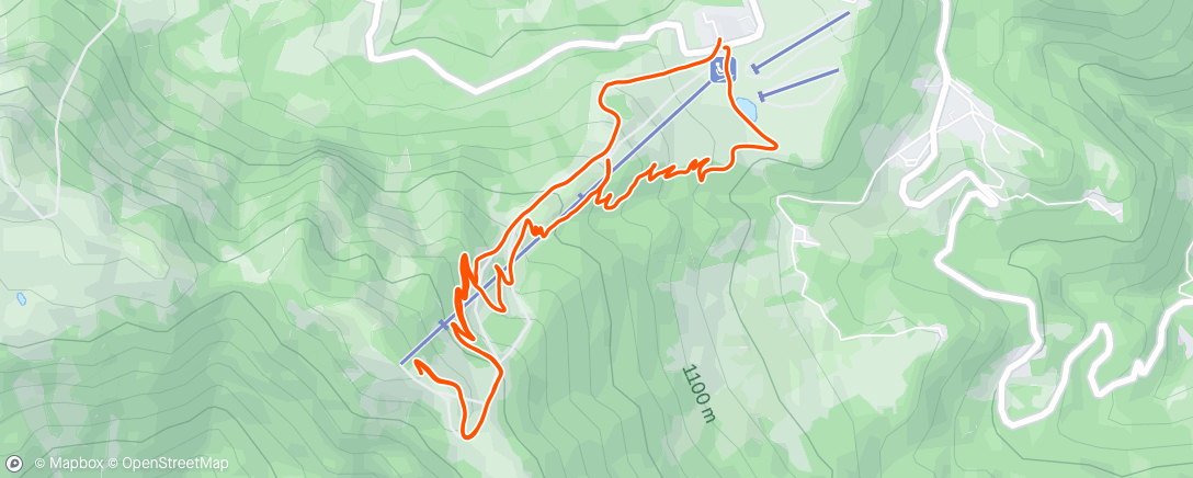 Map of the activity, Sessione di trail running mattutina