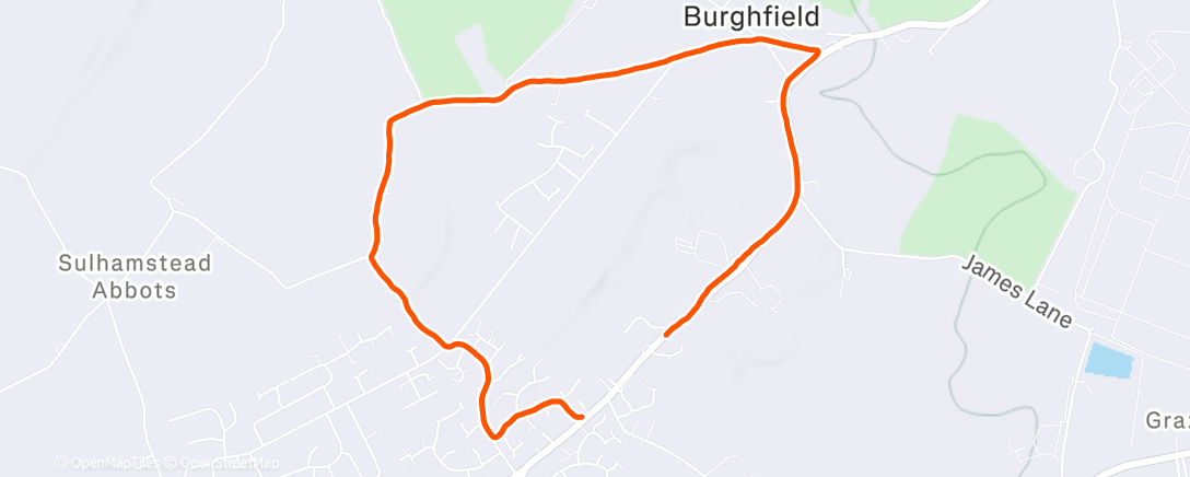 Map of the activity, Morning Walk