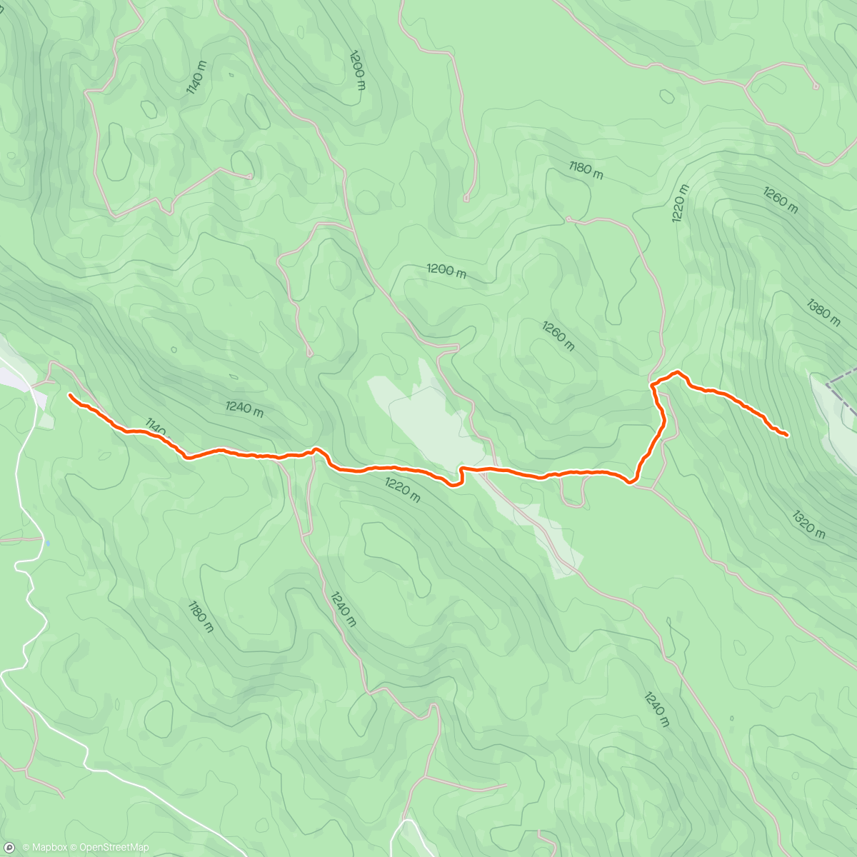 Map of the activity, Bjelolasica descent