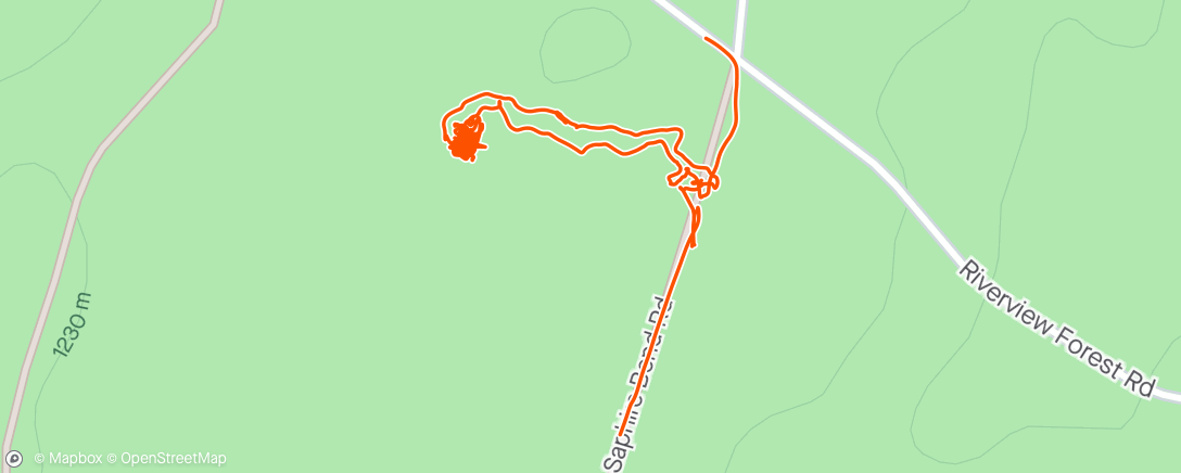Map of the activity, Sapphire Bend