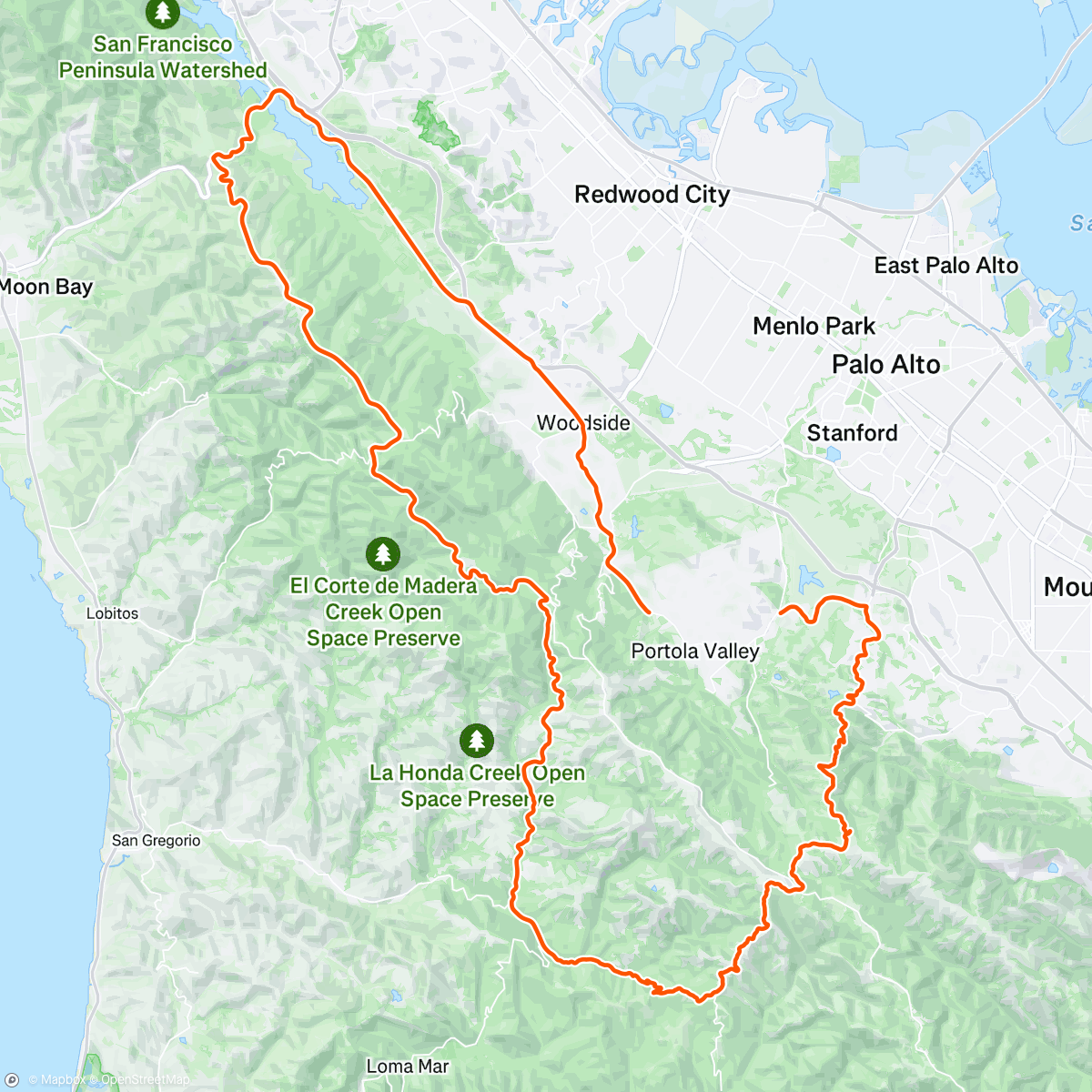 Map of the activity, Big fan of being outside