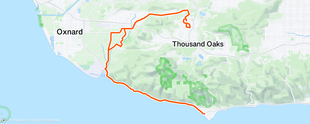 Map of the activity, Morning Ride