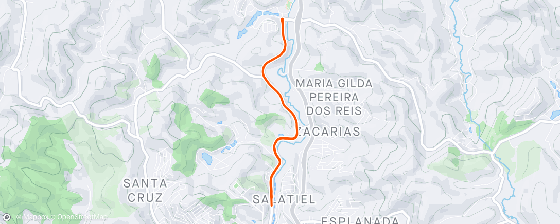 Karte der Aktivität „Corrida matinal”