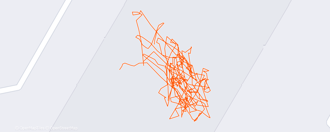 Map of the activity, Entraînement le midi