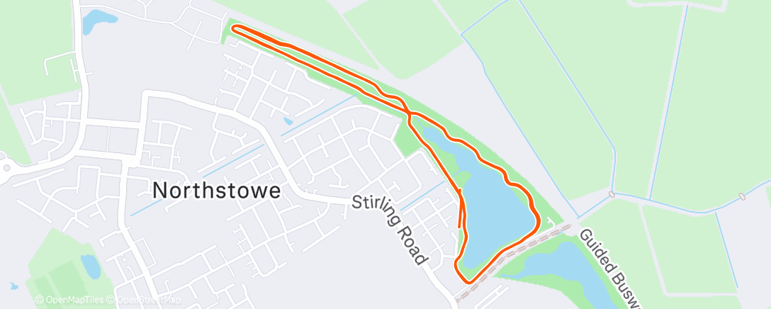 Map of the activity, Morning Run