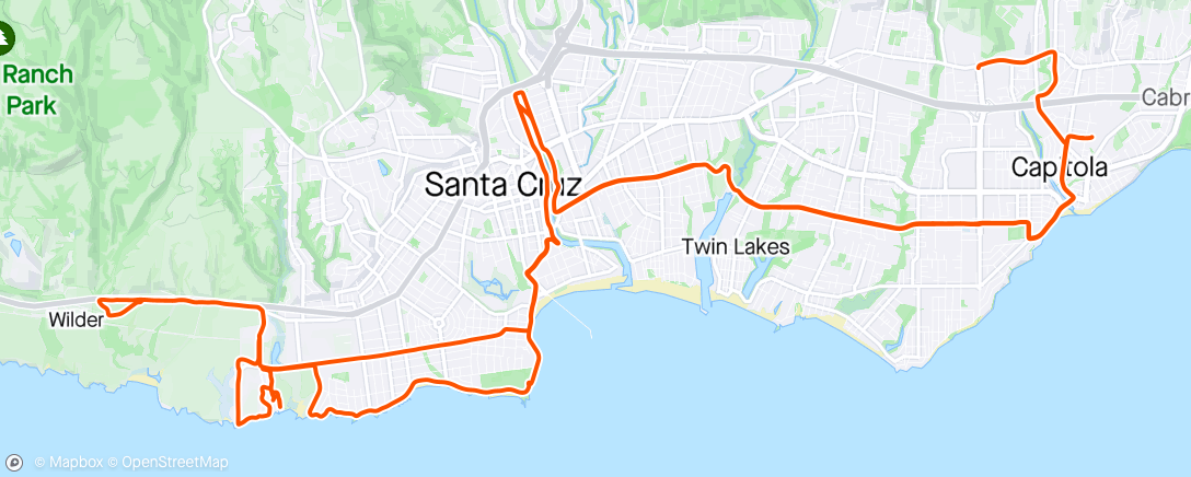 Map of the activity, D ride plus