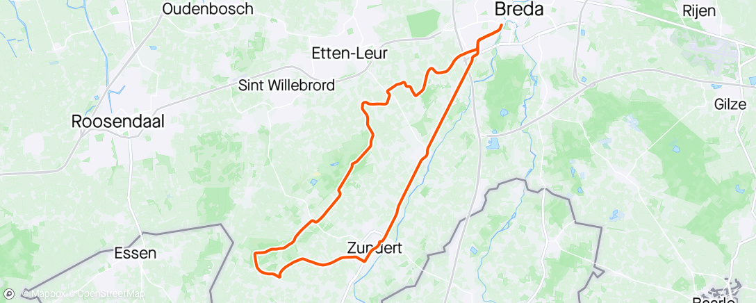 Map of the activity, Net op tijd voor de ontknoping van Parijs-Roubaix