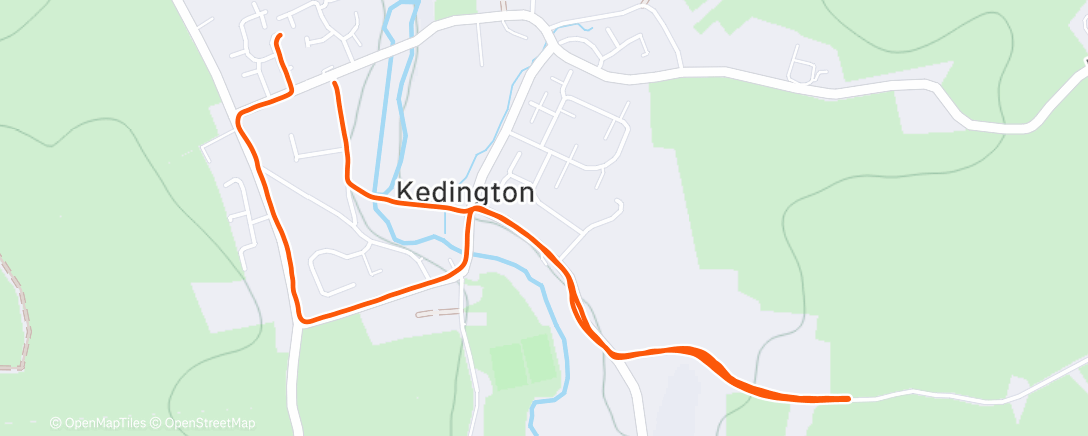 Map of the activity, Morning Run