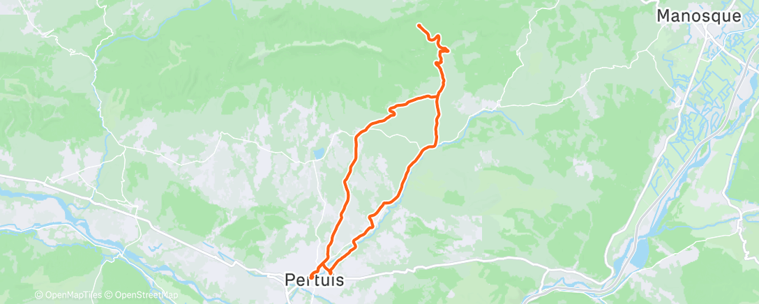 Map of the activity, Morning Ride