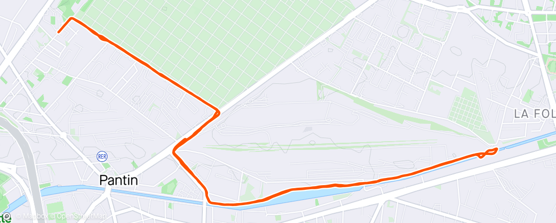 Map of the activity, 🏃‍♂️ Course à pied dans l'après-midi ☀️